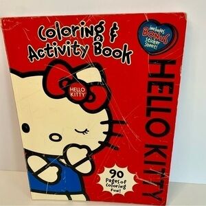 2010 Hello Kitty Coloring, Stickers & Activity Book w/All Stickers See Desc.